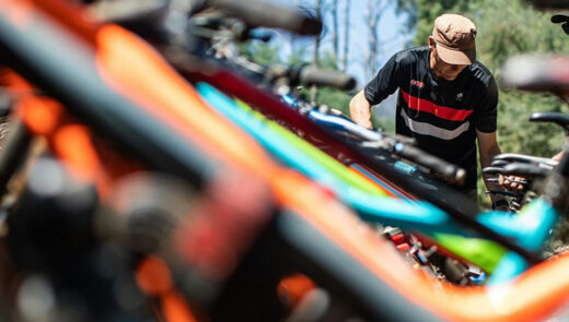 stunning view of lake mountain mountain bike track