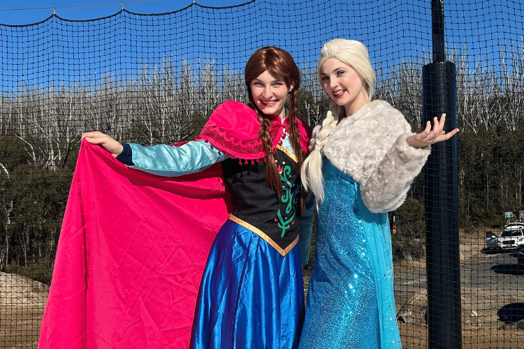 Anna and Elsa from Disney Frozen