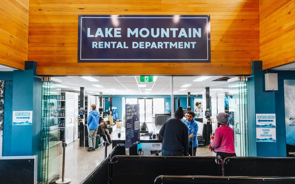 Front of Rental Department at Lake Mountain