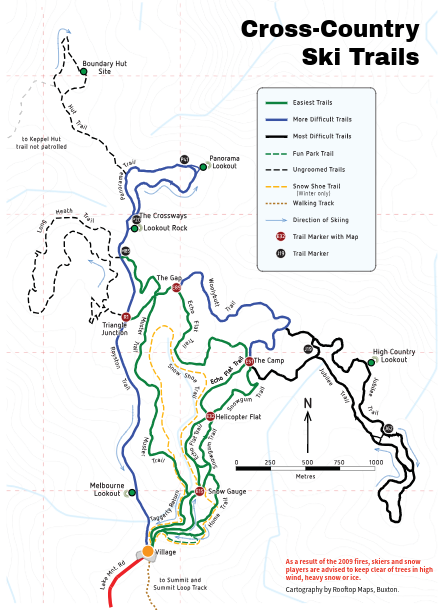 cross country ski trails map